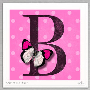 Letters - New baby pink