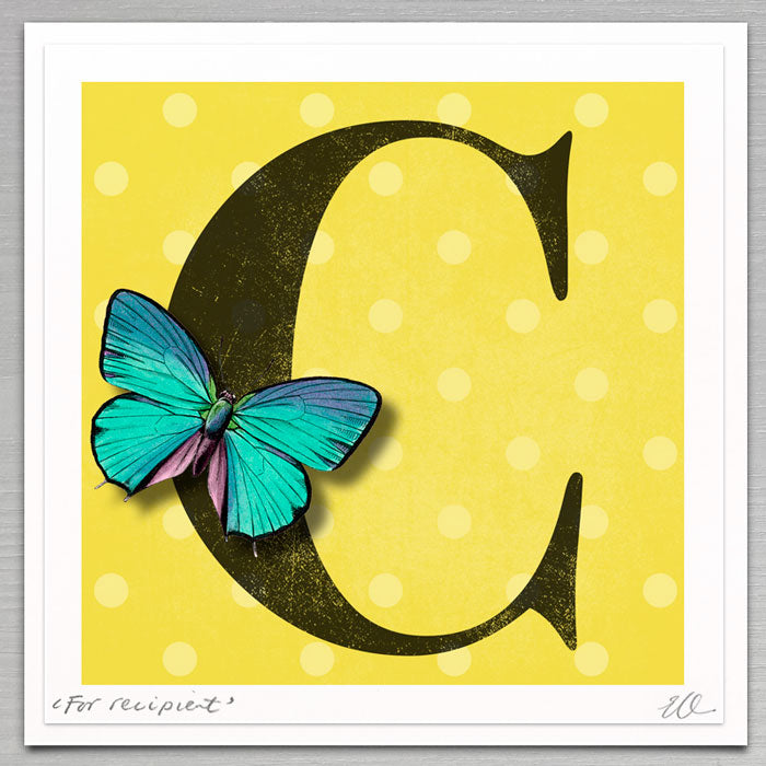 Letters - New baby yellow